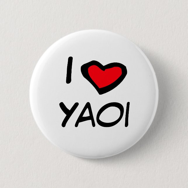 I Heart Yaoi 2 Inch Round Button (Front)
