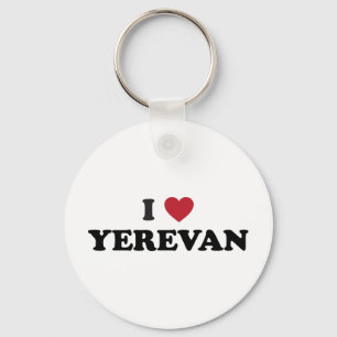 I Heart Yerevan Armenia Keychain