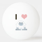 I Heart Yeti Cute Cartoon Snow Monster
