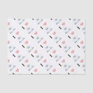 I Heart Yeti Cute Cartoon Snow Monster Tissue Paper