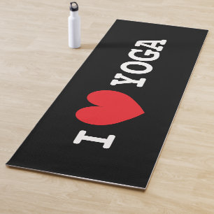 I heart yoga custom color fitness mat