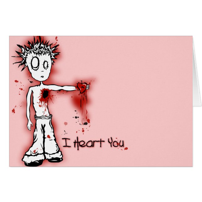 I Heart You Card (Front Horizontal)