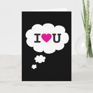 i heart you holiday card