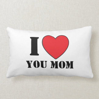I Heart  you Mom lumbar Pillow