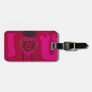 I Heart You Nakupenda Sana Happy Valentine's Day  Luggage Tag