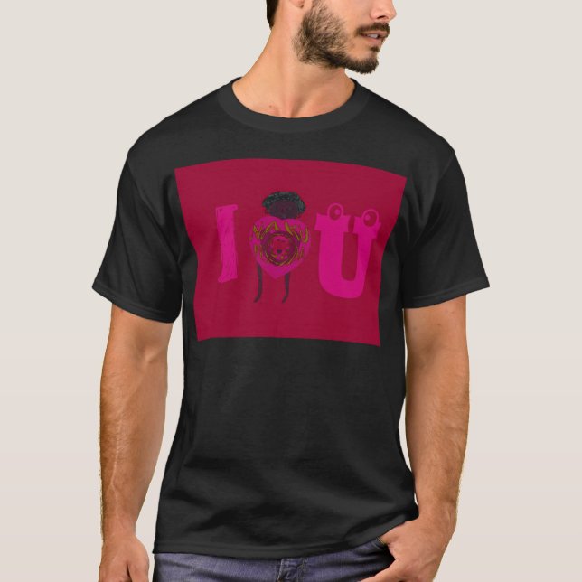 I Heart You Nakupenda Sana Happy Valentine's Day  T-Shirt (Front)