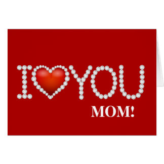 I Heart You on Diamonds Card