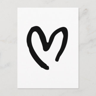 I heart you postcard