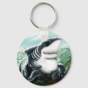 I heart you Sharktopus Keychain