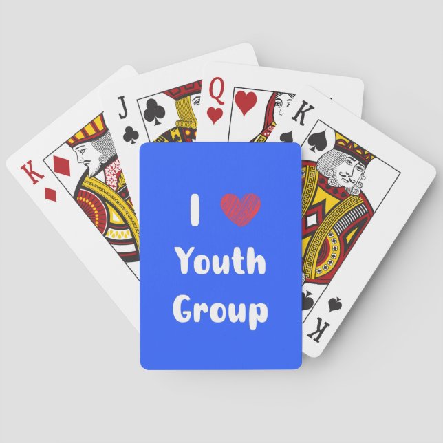I Heart Youth Group Classic Playing Cards (Back)