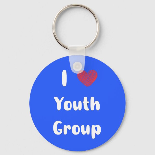 I Heart Youth Group Keychain (Front)