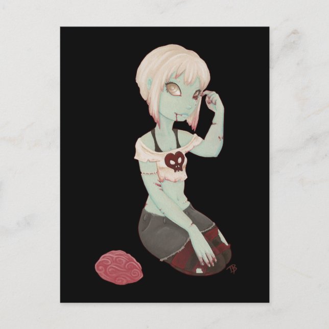 I Heart Zombie Girl - Post Card (Front)