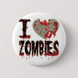 i heart zombies 2 inch round button