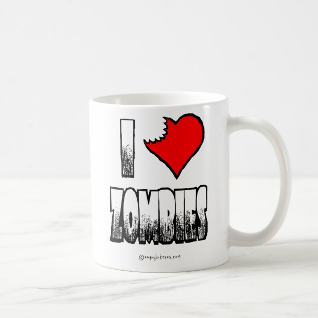 I Heart Zombies Coffee Mug (Right)