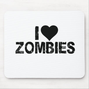 I [HEART] ZOMBIES MOUSE PAD