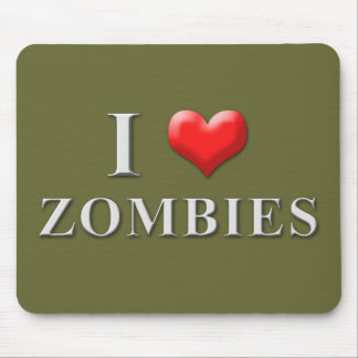 I Heart Zombies Mousepad 002