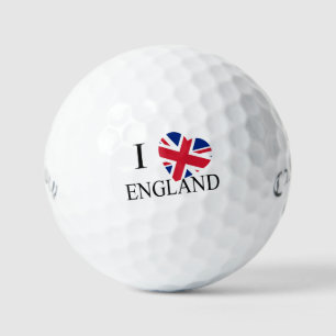 I Heartflag England bk css gbcnt Golf Balls