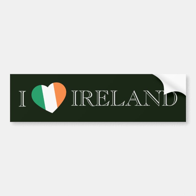 I Heartflag Ireland bscnt Bumper Sticker (Front)