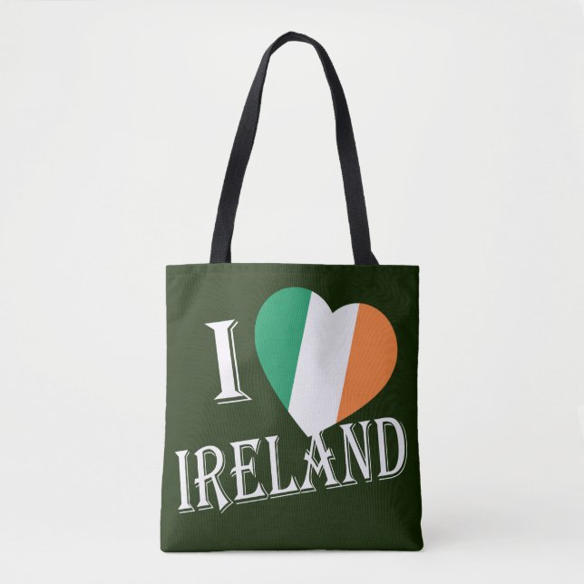 I Heartflag Ireland wt stcnt Tote Bag (Front)