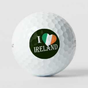 I Heartflag Ireland wt tpv1 gbcnt Golf Balls
