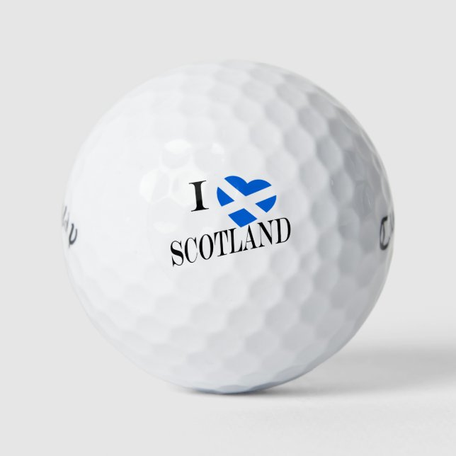 I Heartflag Scotland bk cwb gbcnt Golf Balls (Front)