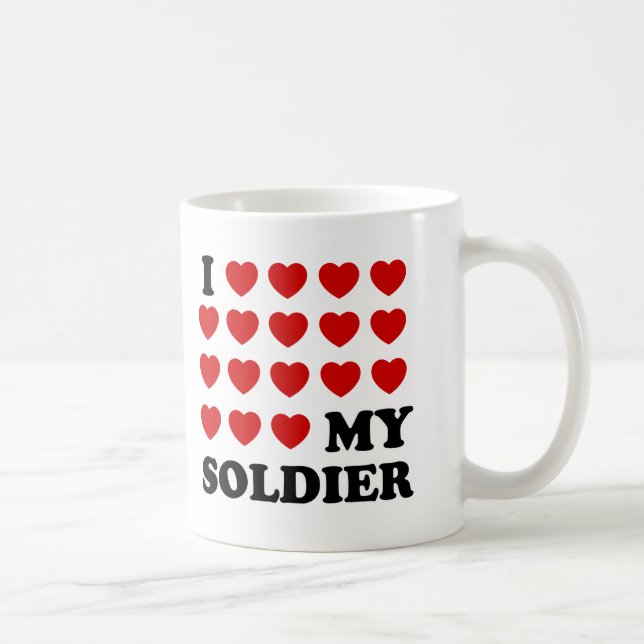 I (hearts) my Soldier Coffee Mug (Right)