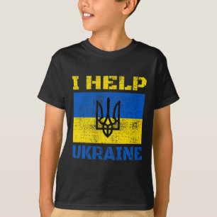 I Help Ukraine Support Ukrainian I Stand With Ukra T-Shirt