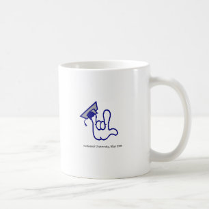 I helped ___ get her degree - blue ILY Coffee Mug
