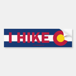 I Hike Colorado Bumper Sticker