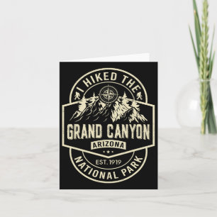 I Hiked Grand Canyon National Park Arizona Mountai Card