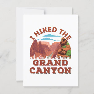 I Hiked The Grand Canyon Postcard