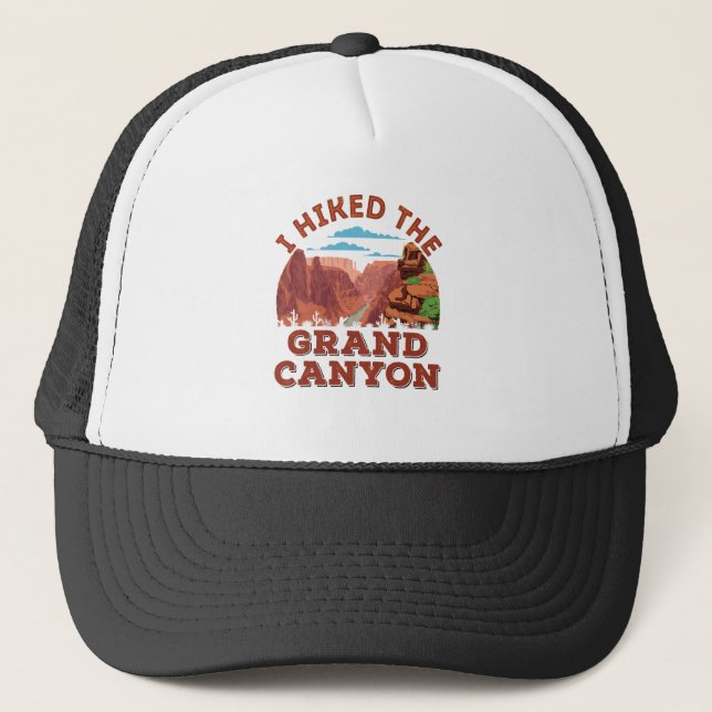 I Hiked The Grand Canyon Trucker Hat (Front)