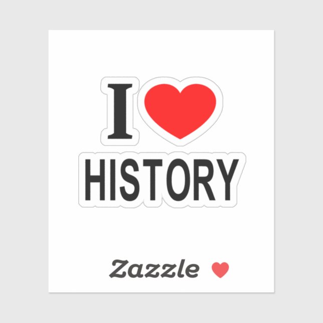 I ❤️ HISTORY I LOVE HISTORY I HEART HISTORY Vinyl (Sheet)