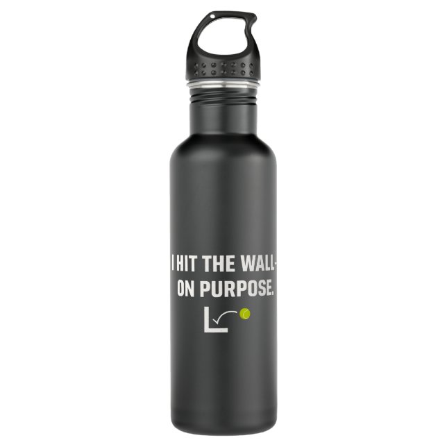 I Hit The Wall On Purpose Minimalist Padel 710 Ml Water Bottle (Front)