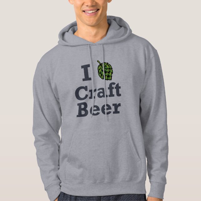 I [hop] Craft Beer Hoodie (Front)