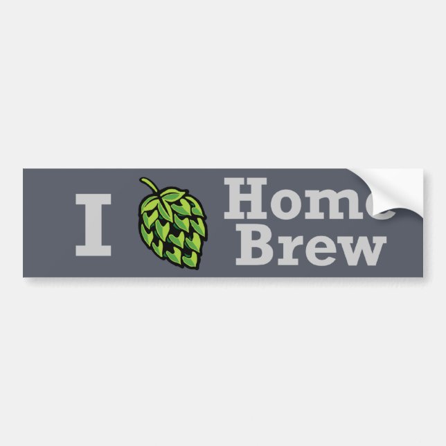 I [hop] Home Brew Sticker (Front)
