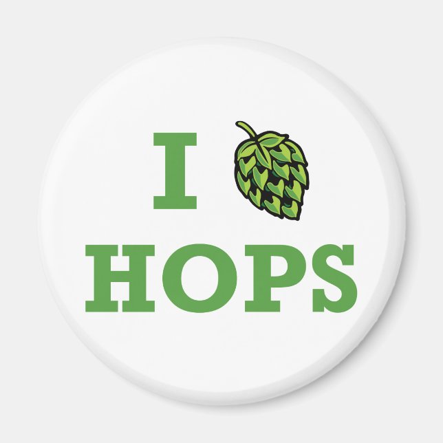 I [hop] Hops Magnet (Front)