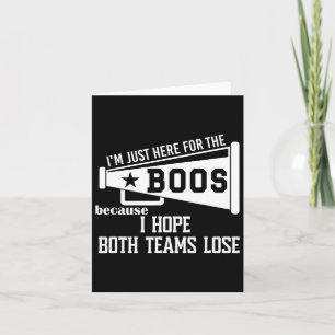 I Hope Both Teams Lose Football I Want Both Teams  Card
