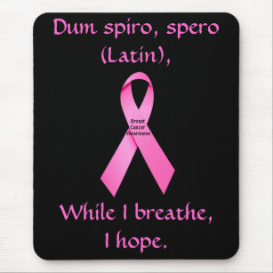 I Hope Breast Cancer Awareness Mousepad