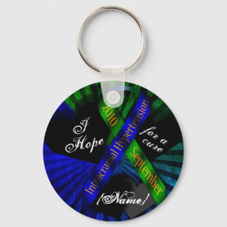 I Hope For A Cure Ribbon Keychain