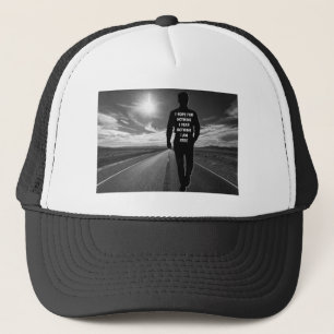 I hope for nothing motivational quote trucker hat