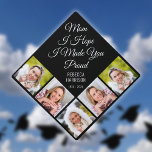 I Hope I Made You Proud Memorial 5 Photo Collage Graduation Cap Topper<br><div class="desc">Personalize with a special message,  5 photos,  name and date. Designed by Thisisnotme©</div>
