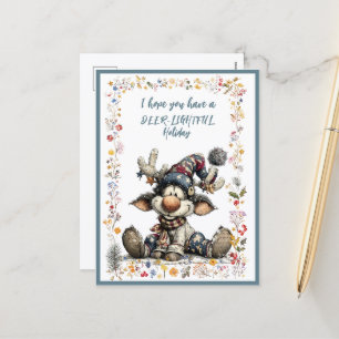 I Hope You Have A DEER-LIGHTFUL Holiday Postcard