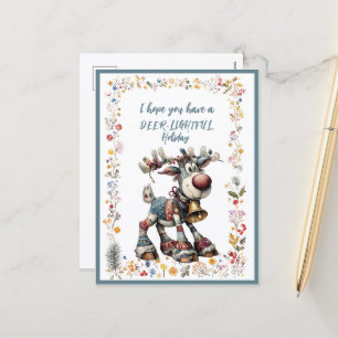 I Hope You Have A DEER-LIGHTFUL Holiday Postcard