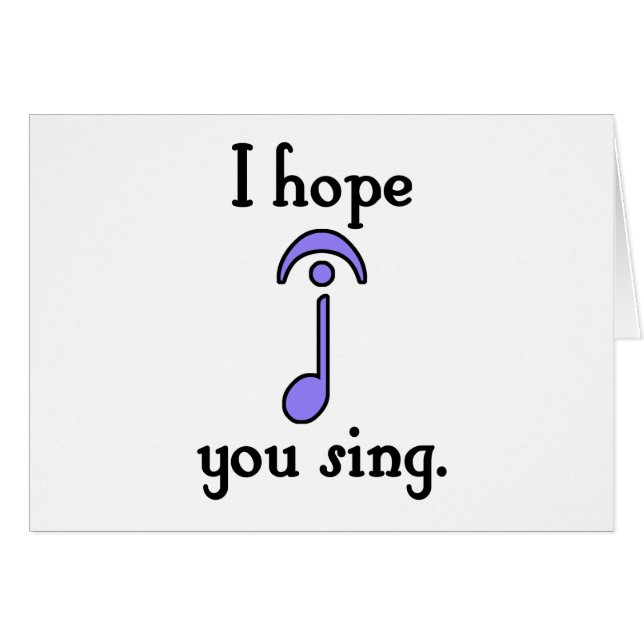 I Hope You Sing (Front Horizontal)