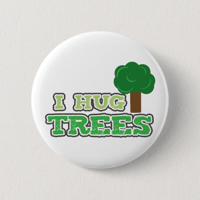 I hug Trees pin (Front)