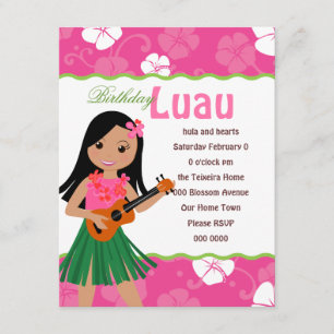 I Hula-Love You Ukulele! Invitation