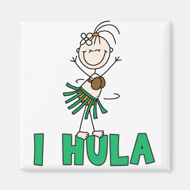 I Hula Magnet (Front)