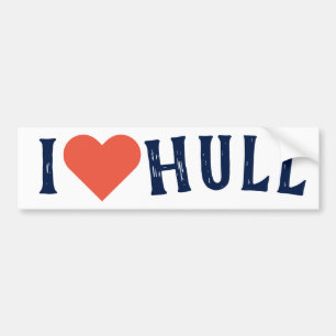 "I ♥ Hull" I love Hull Bumper Sticker