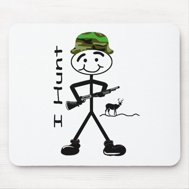 I Hunt Deer Mouse Pad (Front)